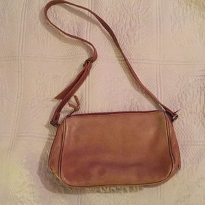 Vintage saddle leather CC Courtenay Italy purse